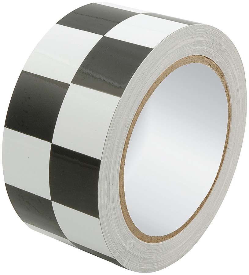 All14149 2 In. X 45 Ft. Racers Tape, Checkered Black & White