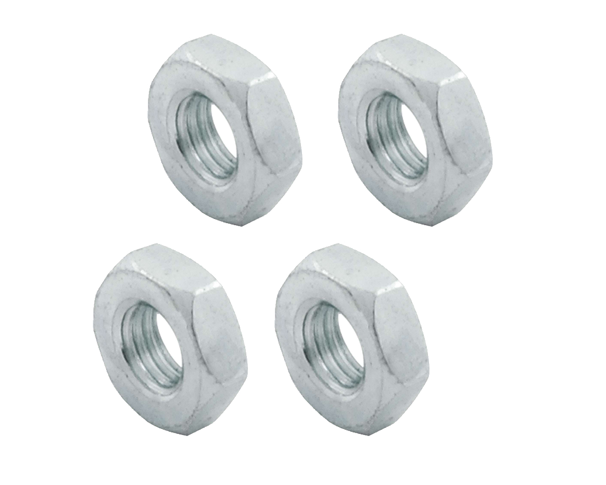 All18250 0.25 In. 28 Right Hand Steel Jam Nuts - Pack Of 4