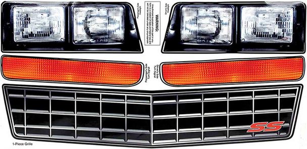 Allstar Performance ALL23014 1983-1988 Monte Carlo SS Nose Decal Kit Stock Grille Allstar Performance ALL23014 1983-1988 Monte Carlo SS Nose Decal Kit Stock Grille