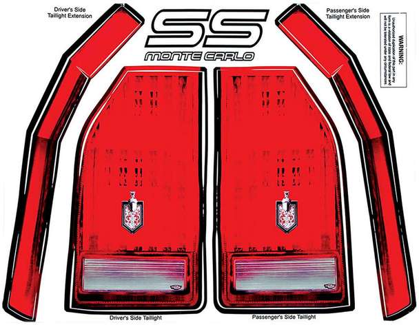 Allstar Performance ALL23017 1983-1988 Monte Carlo SS Tail Decal Kit Allstar Performance ALL23017 1983-1988 Monte Carlo SS Tail Decal Kit