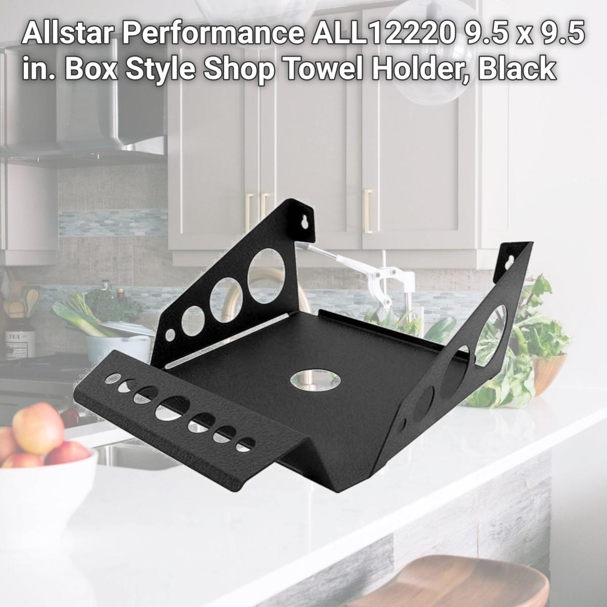 Picture of Allstar Performance ALL12220 9.5 x 9.5 in. Box Style Shop Towel Holder, Black