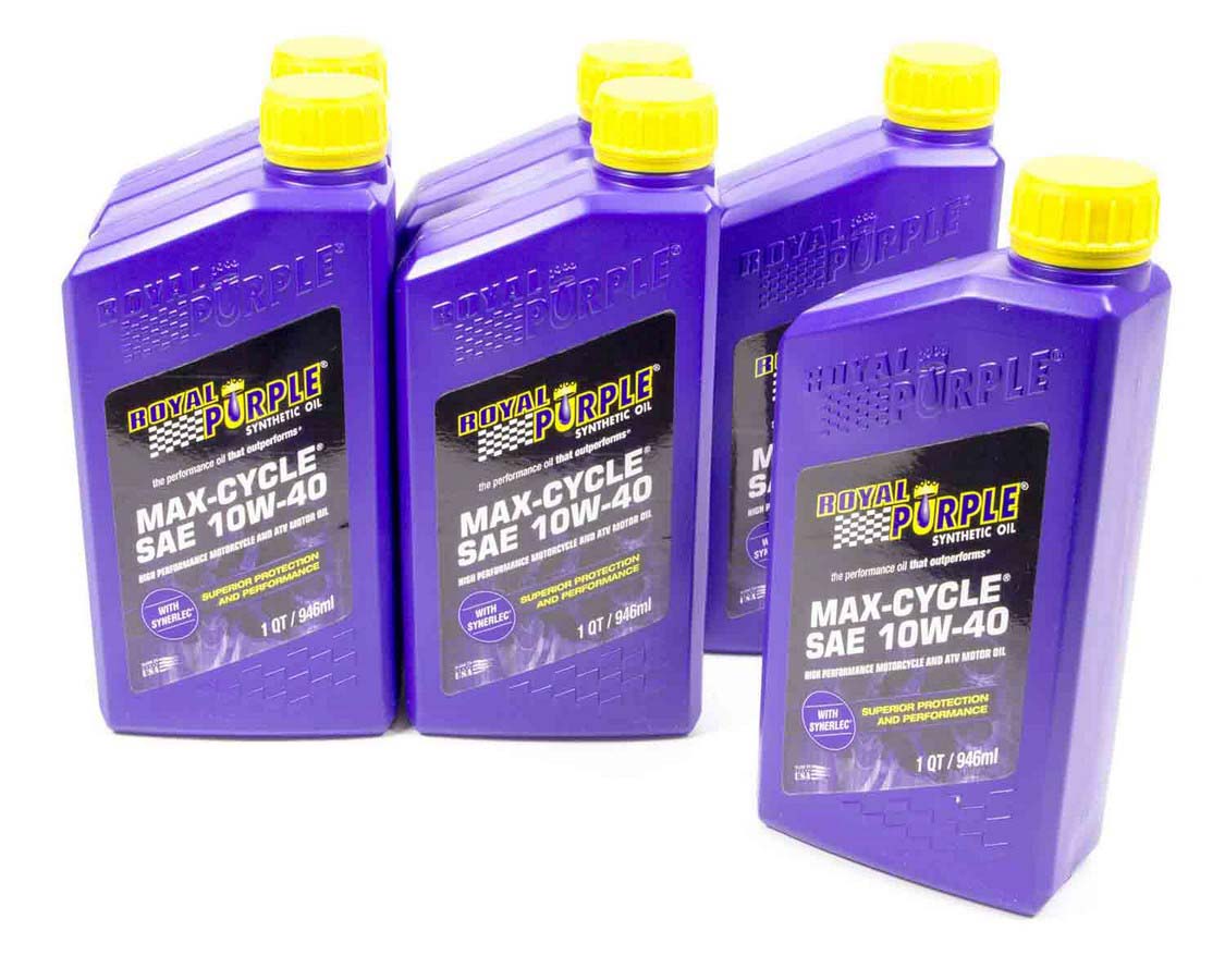 Royal Purple ROY06315 Max-Cycle Motorcycle Oil - 10w40 - 1 qt. - Case of 6 Royal Purple ROY06315 Max-Cycle Motorcycle Oil - 10w40 - 1 qt. - Case of 6
