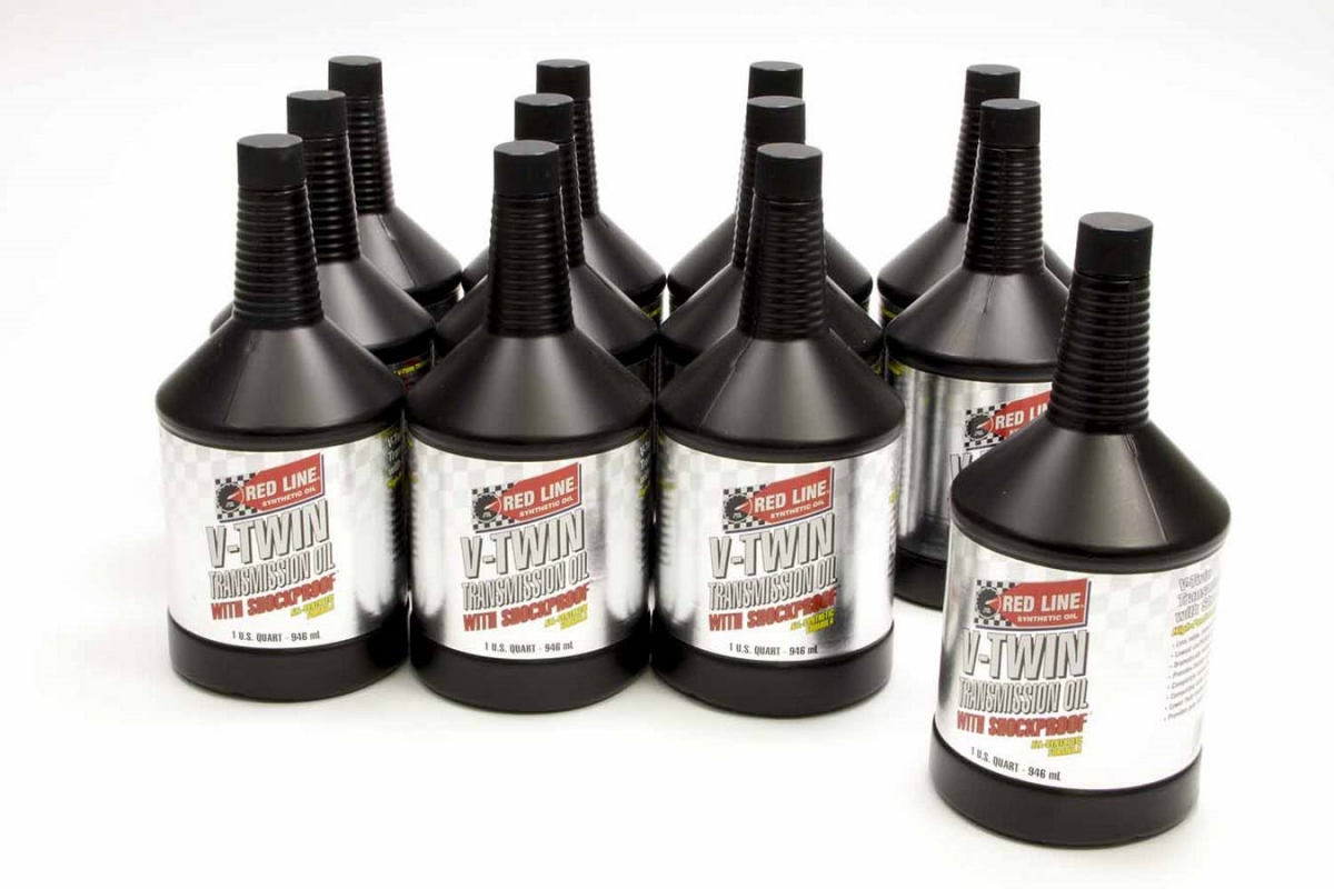 Redline Oil RED42824 V-Twin Transmission Oil with ShockProof - 1 qt. - Case of 12 Redline Oil RED42824 V-Twin Transmission Oil with ShockProof - 1 qt. - Case of 12