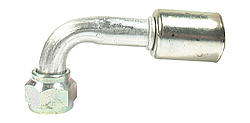 Vintage Air VIN35833-VUG Hose End Fitting AC Refrigerant 90 deg 10 AN Hose Crimp to 10 AN Female O-Ring - Aluminum & Steel Vintage Air VIN35833-VUG Hose End Fitting AC Refrigerant 90 deg 10 AN Hose Crimp to 10 AN Female O-Ring - Aluminum & Steel