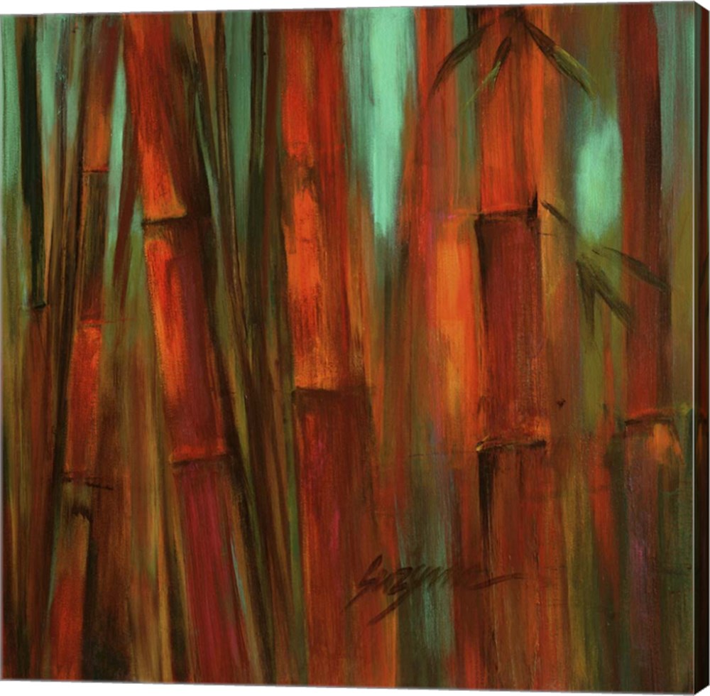 C730520-0120000-aaaacma Sunset Bamboo Ii By Suzanne Wilkins Canvas Wall Art - 12 X 12 In.