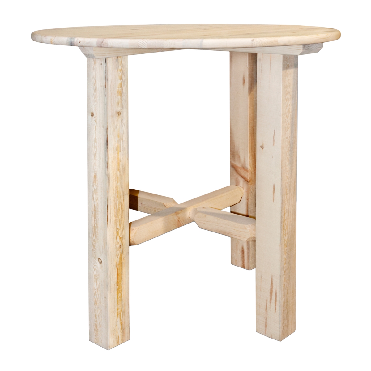 Mwhcbtsl36 Homestead Bistro Table, Stained & Clear Lacquered