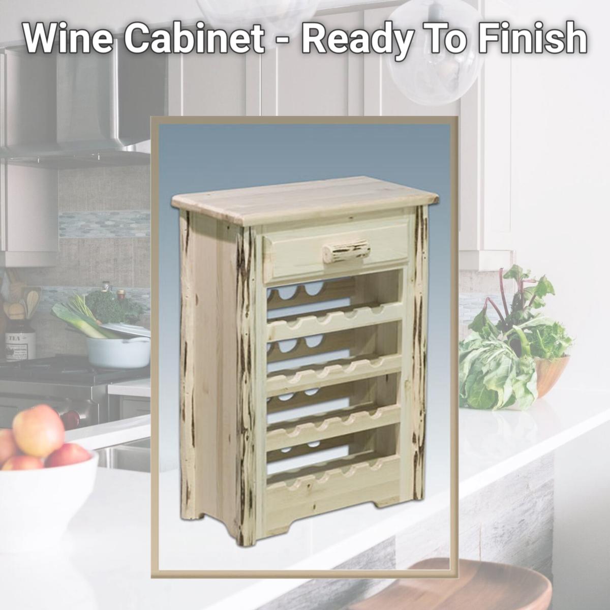 Picture of Montana Woodworks MWWR Wine Cabinet - Ready To Finish