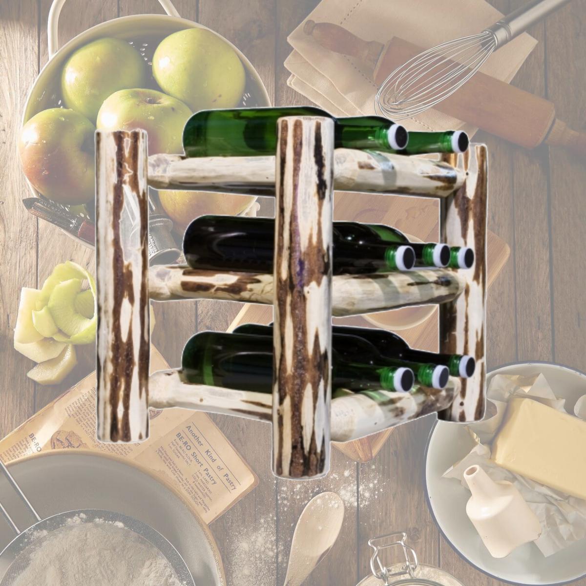 Picture of Montana Woodworks MWWRCV Montana Collection Countertop Wine Rack Lacquered