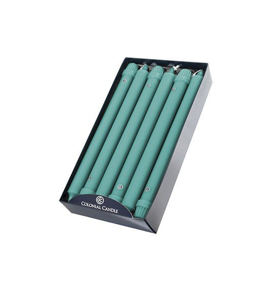 UPC 048019644129 product image for Colonial Candle NCC12.3217 12 in. Classic Taper Candle Green - Pack of 12 | upcitemdb.com