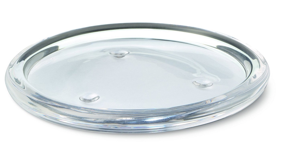 Cc49134 Clear Glass Pillar Plate Case - Pack Of 4