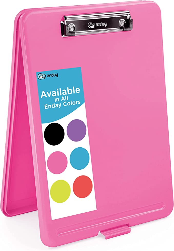 No.0459 Translucent Clipboard Storage Case, Pink - Pack of 18