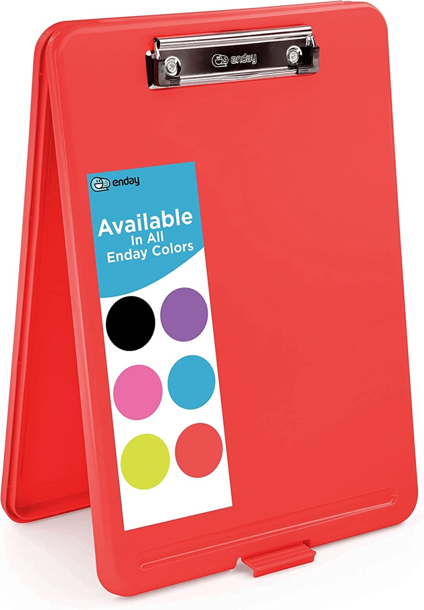 No.0462 Translucent Clipboard Storage Case, Red - Pack of 18