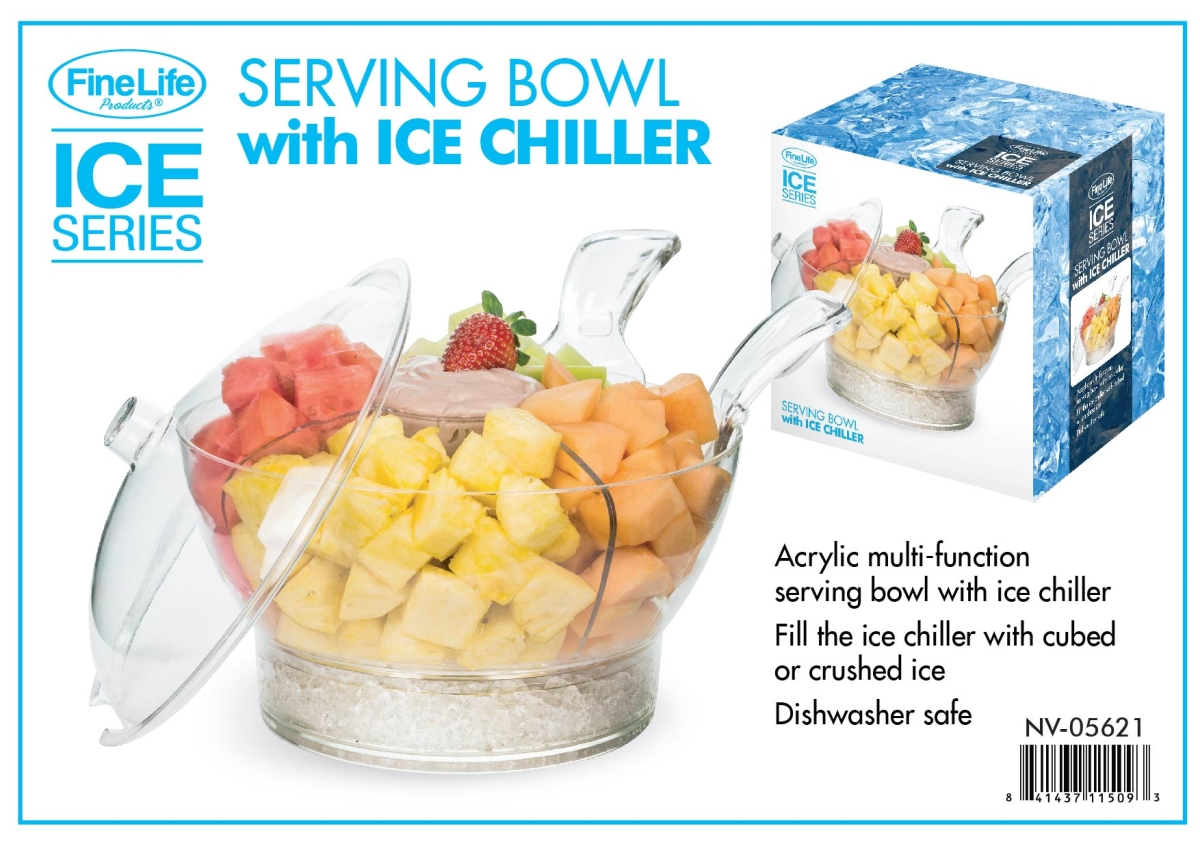 Nv-05621 Serving Bowl With Ice Chiller - Pack Of 6
