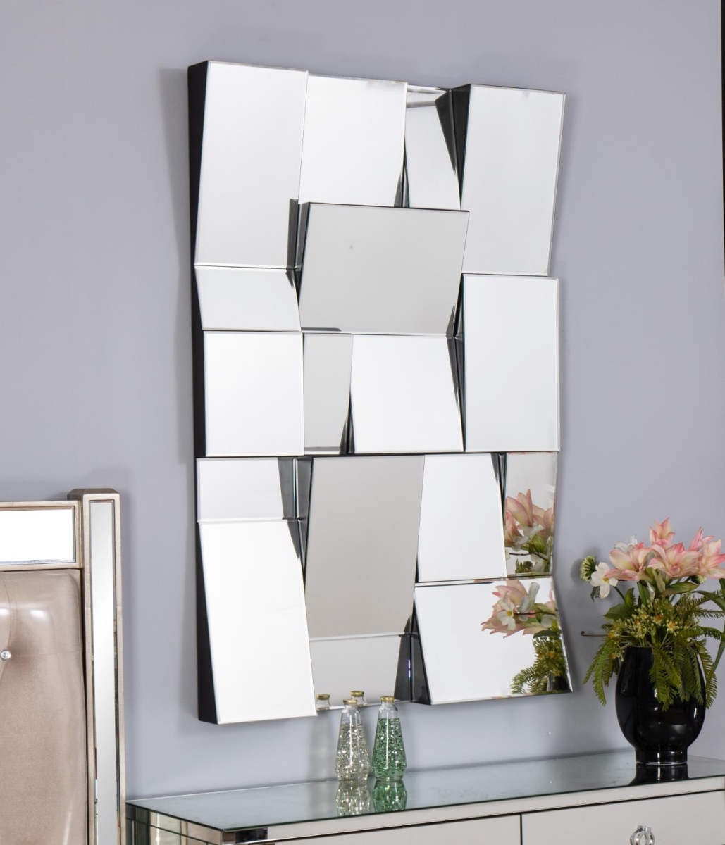 Myco Furniture Cl906 4 X 32 X 48 In. Claire Wall Mirror, Clear Mirror