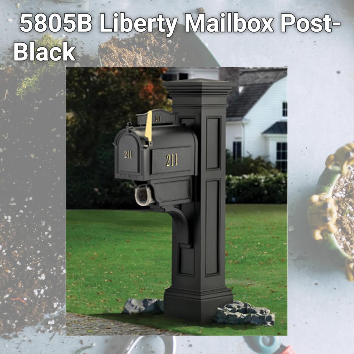 Picture of MAYNE 5805B Liberty Mailbox Post- Black