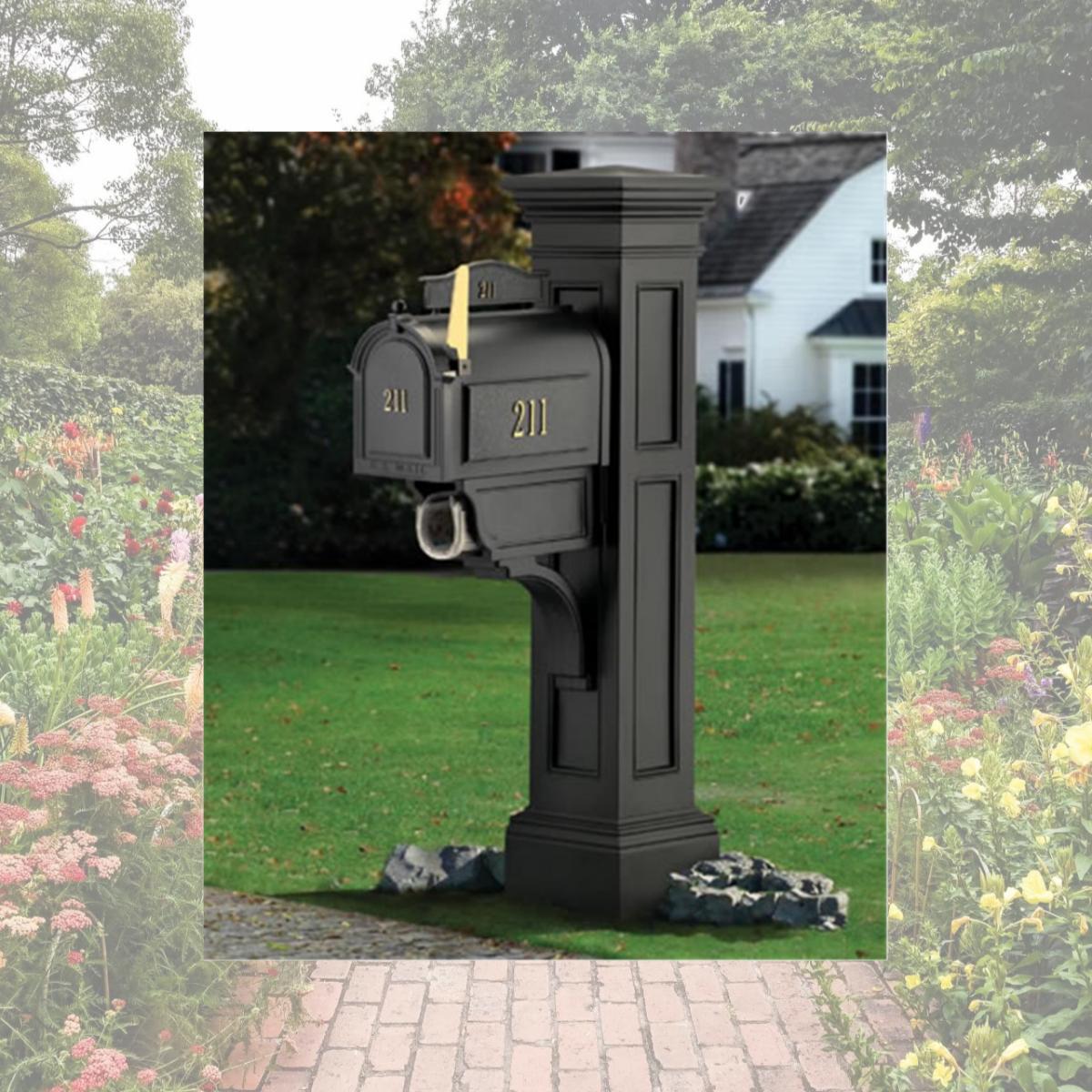 Picture of MAYNE 5805B Liberty Mailbox Post- Black