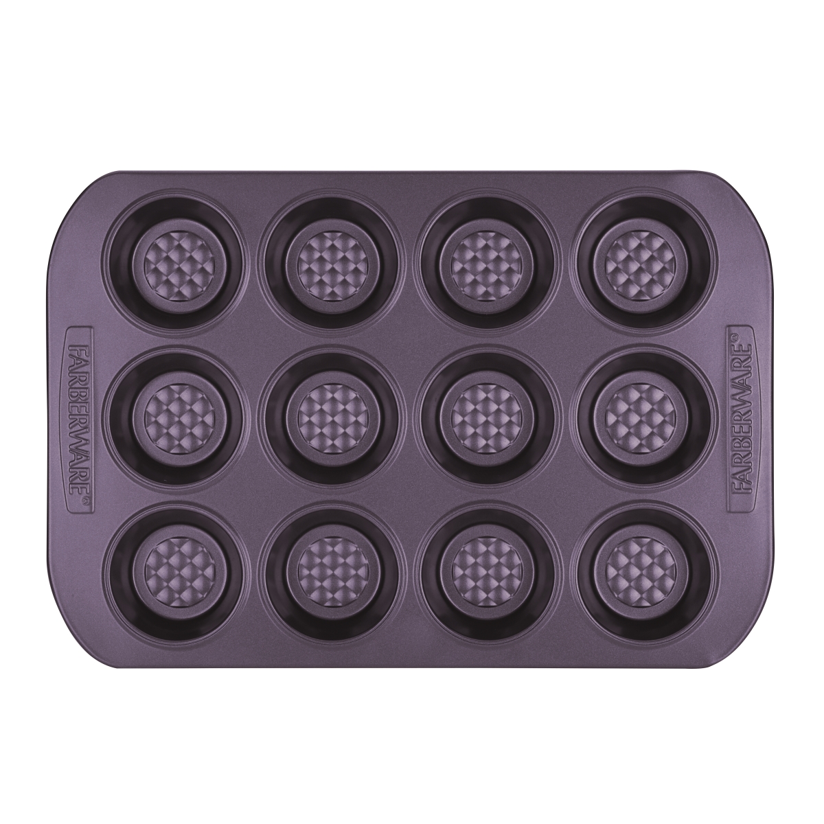 47141 Colorvive Nonstick 12 Cup Muffin Pan, Purple