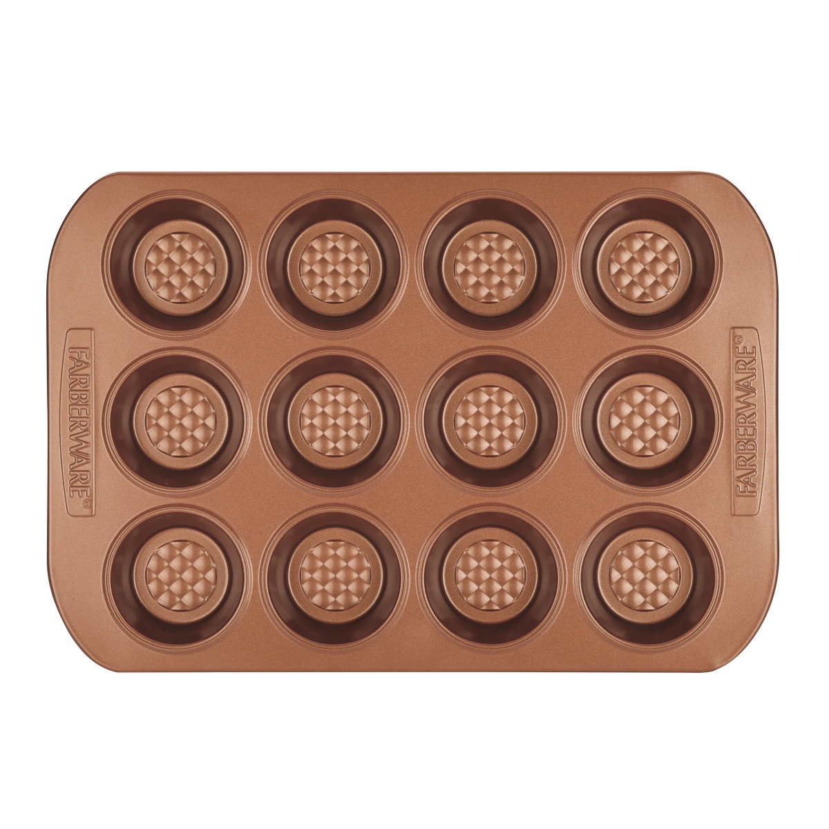 47142 Colorvive Nonstick 12 Cup Muffin Pan, Copper