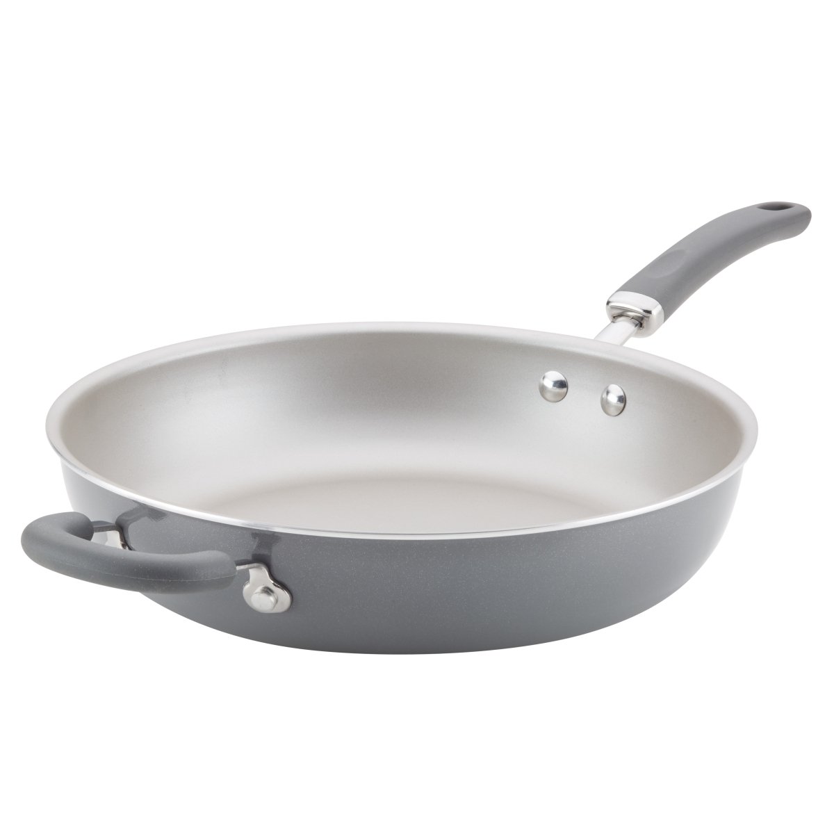 12006 Create Delicious Aluminum Nonstick Deep Skillet, 12.5 In. - Gray Shimmer