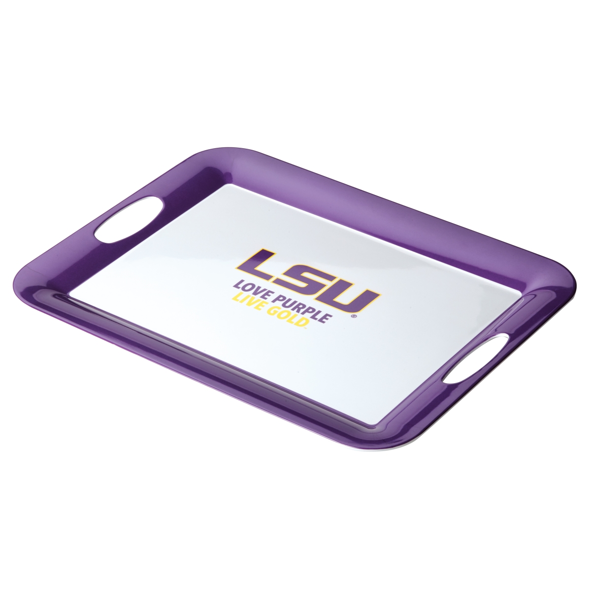 47635 Louisiana State University Serving Score Party Platter, 16 X 12.5 In. - White