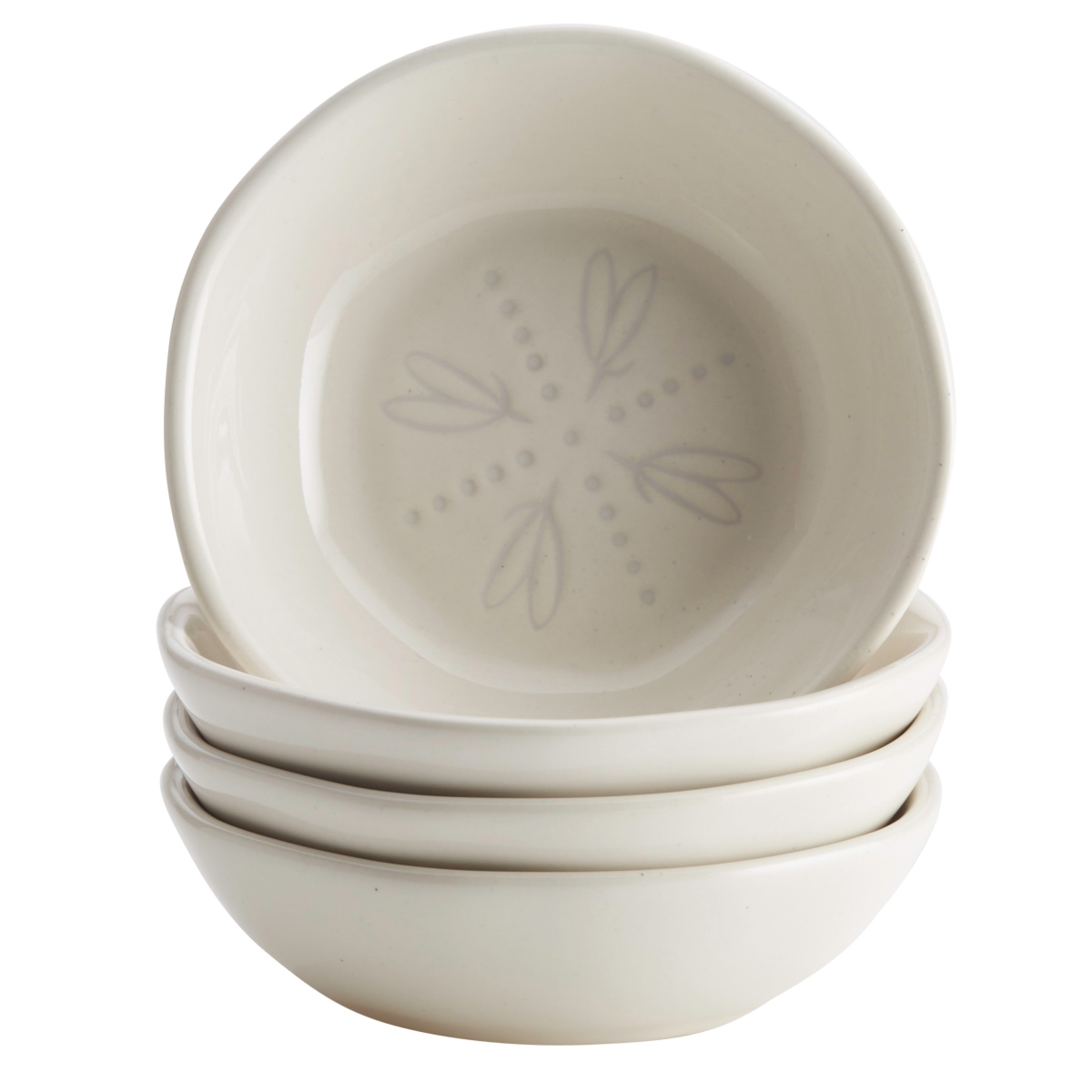 47509 Ceramic Dipping Bowl Set, French Vanilla