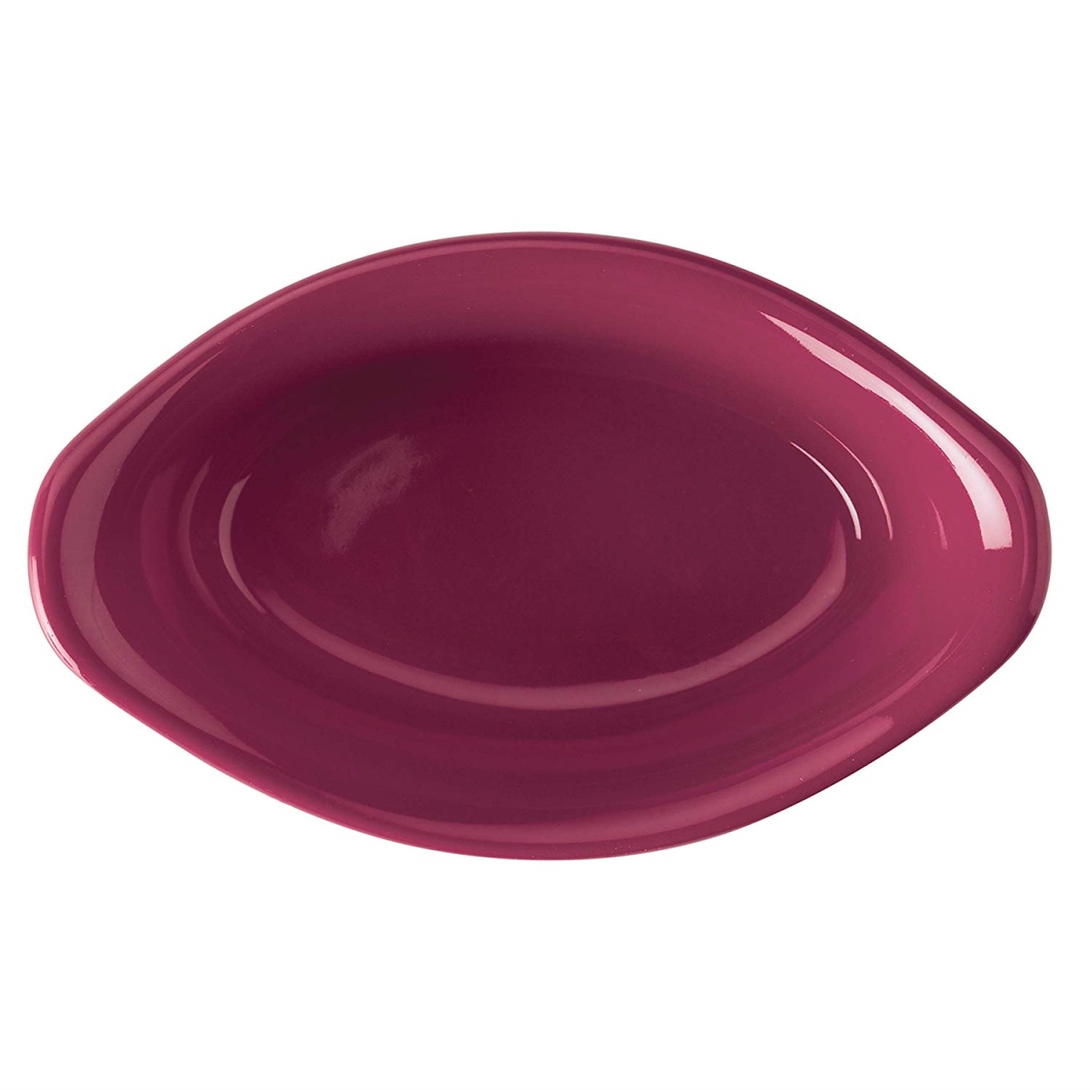 47865 Ceramics Oval Dipping Cups, Burgundy - 4 Piece