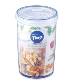 Lls133 44 Oz Easy Essentials Twist Food Storage Container, Clear