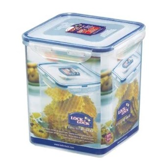 Hpl822b 11-cup Easy Essentials Pantry Square Sugar Storage Container, Clear