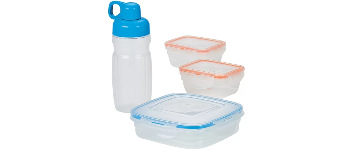 Hpl301hc4 Easy Essentials On The Go Meals Lunch Container Set, Clear - 8 Piece