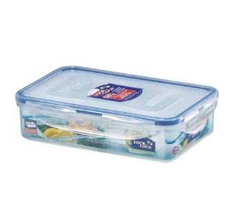 Hpl816c 27 Oz Easy Essentials On The Go Meals Divided Rectangular Food Storage Container, Clear