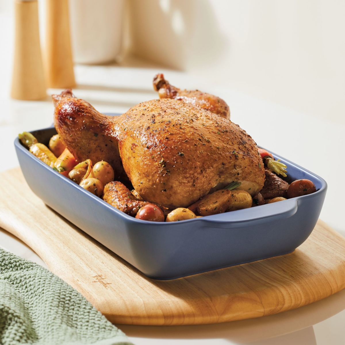 Picture of Ayesha Curry 48594 9 x 13 in. Rectangular Ceramic Baking Dish, Anchor Blue
