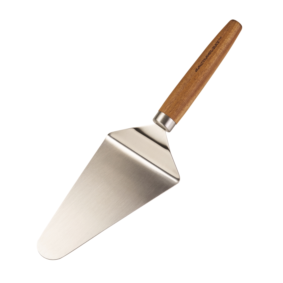 46645 9 In. Acacia Wood Handle Cucina Pizza Server Stainless Steel