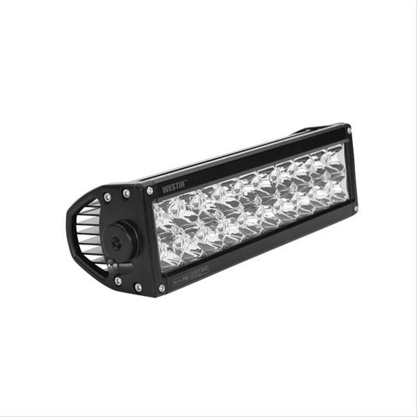 Wes09-12230-20s Led Light Bar Lower Profile Double Row 10 In. Spot With 3w Osram, Black