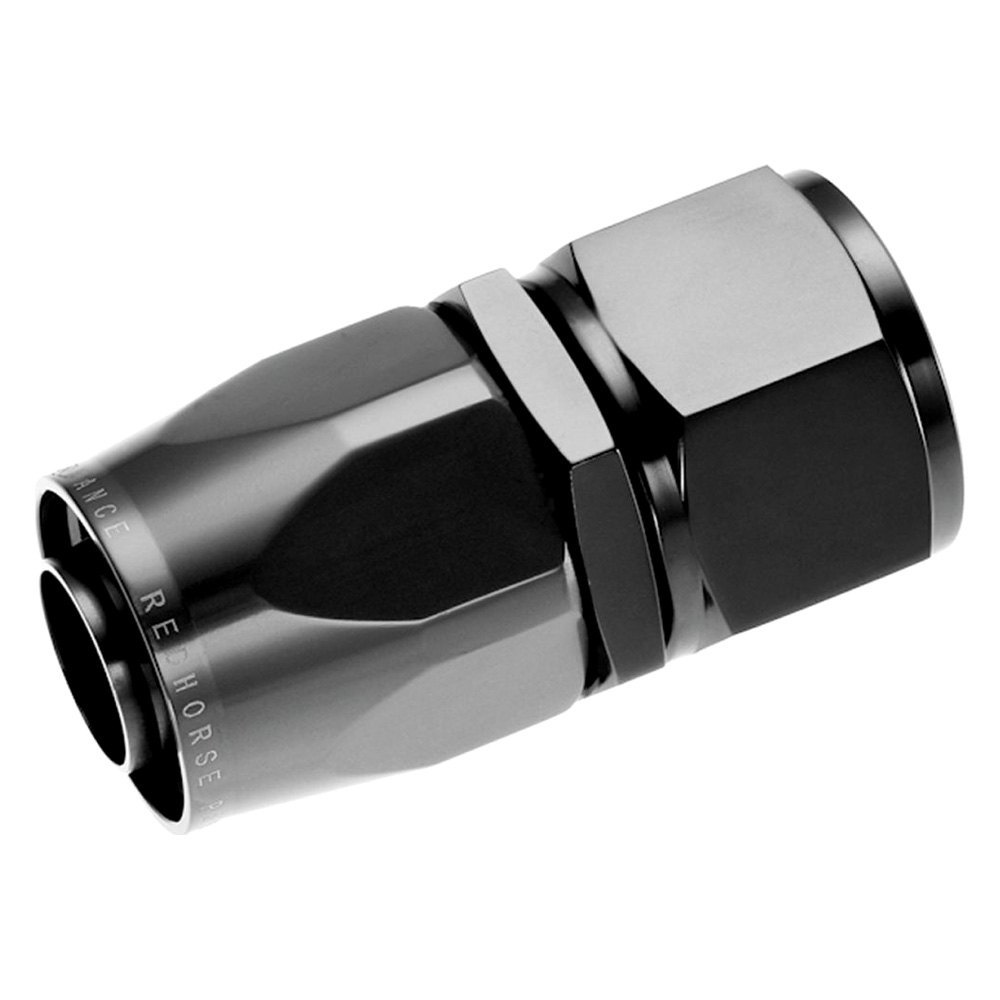 UPC 810465010052 product image for RHP1000-08-2 Straight Female Aluminum Hose End - Black | upcitemdb.com