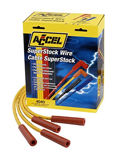APG4040 4000 Series Spark Plug Wire Set, Universal Yellow - 8 mm
