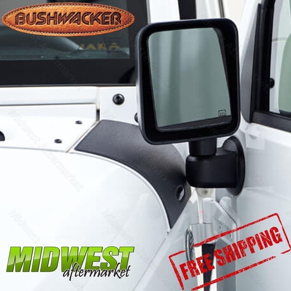 Bushwacker Bus14015 Jeep Trail Armor Cowl Covers Fits 2007-2016 Jeep Wrangler