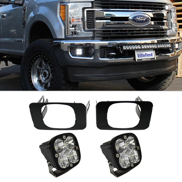 Baj630816 3 In. 20w Square Driving & Combo Beam Led Light For 2017-2019 Ford F-250