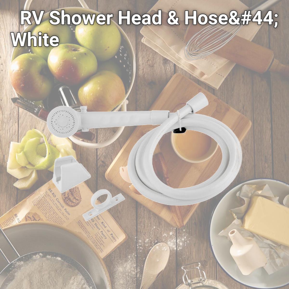 Picture of Dura Faucet DFTDF-SA130-WT RV Shower Head & Hose, White