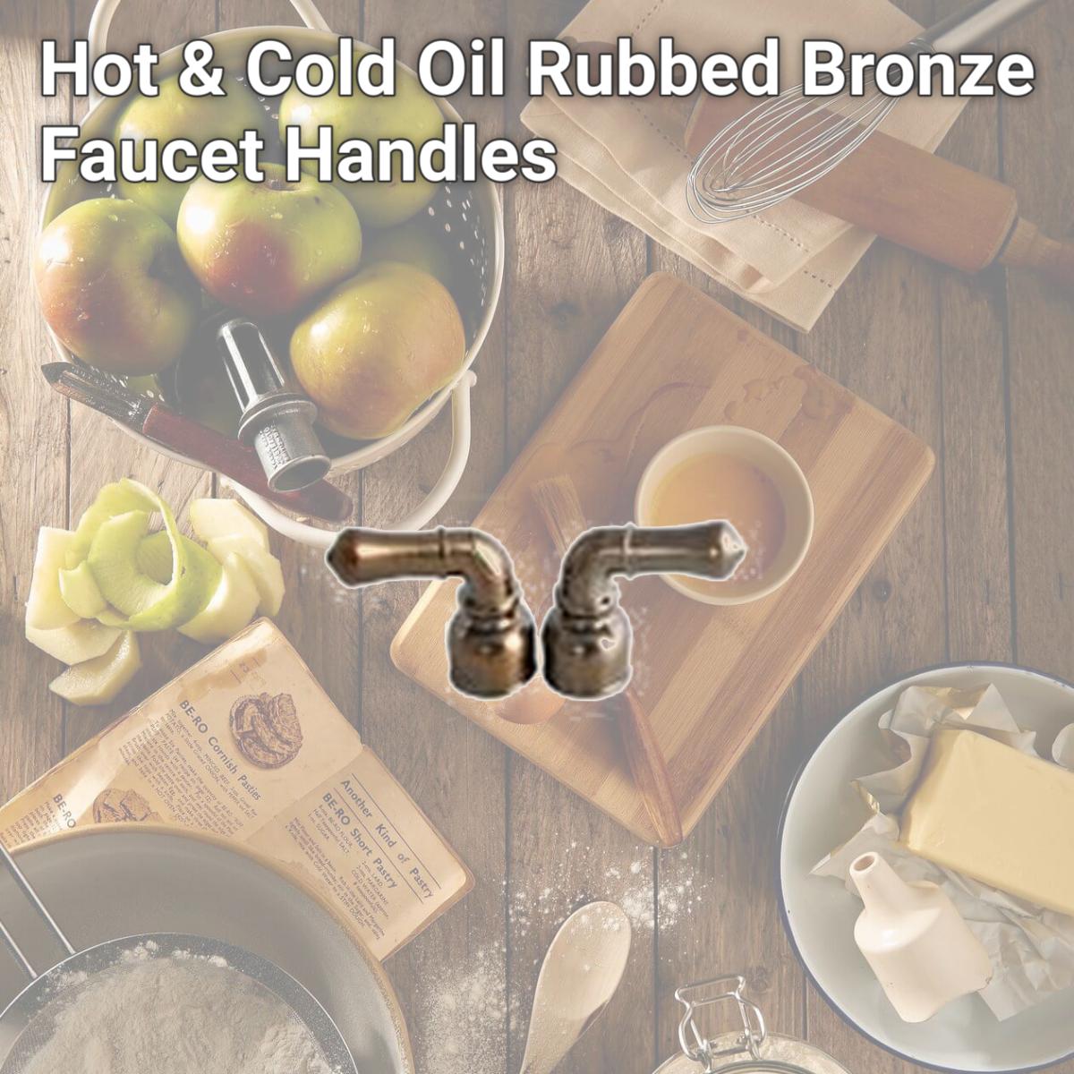 Picture of American Brass AMBU-CORB Hot & Cold Oil Rubbed Bronze Faucet Handles