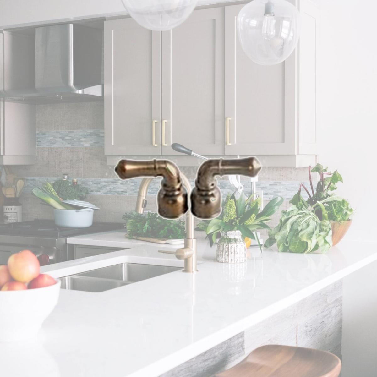 Picture of American Brass AMBU-CORB Hot & Cold Oil Rubbed Bronze Faucet Handles