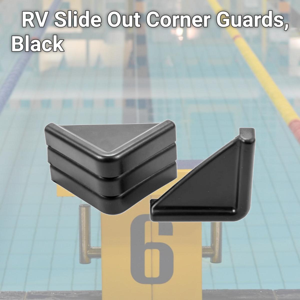 Picture of Camco CMC42204 RV Slide Out Corner Guards, Black