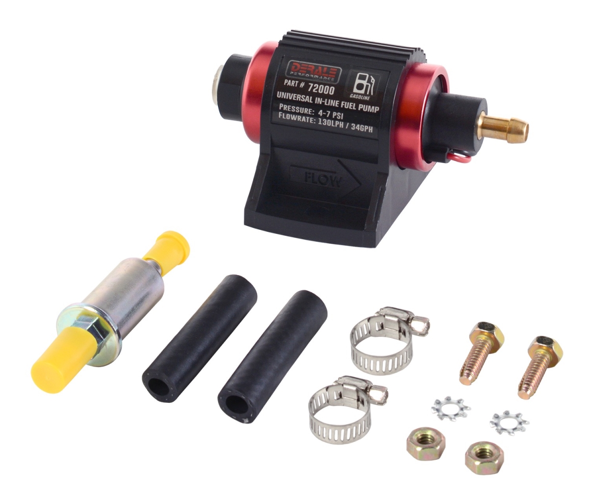 130LPH Universal Inline Gasoline Fuel Pump Kit