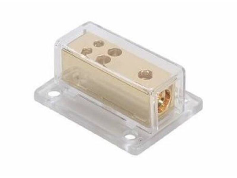 Rectangular Distribution Block, Gold