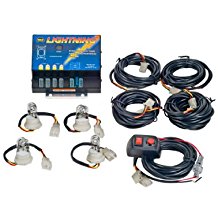 8104xl-3aaaa Lightning Xl 3- Strobe Kit Four Power Outlet Four Amber Bulbs - 12-24 V