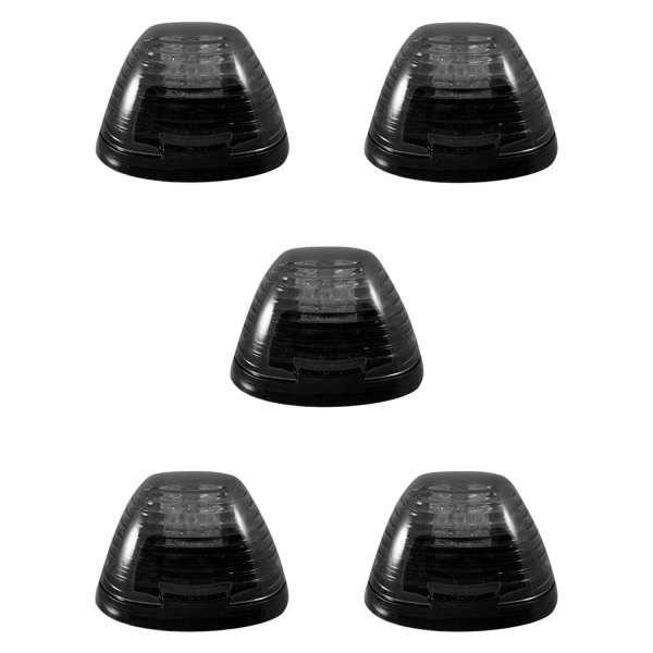 Rec264143bk Light Kit Smoke Lens With Amber Led For 1999-2014 Ford Super Duty, 5 Piece