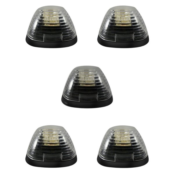 Rec264143cl Light Kit Clear Lens With Amber Led For 1999-2014 Ford Super Duty Cab, 5 Piece
