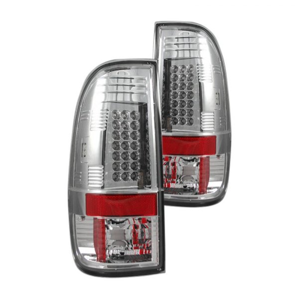 Rec264176cl Led Tail Lights Clear Lens For 2008-2014 Ford Super Duty