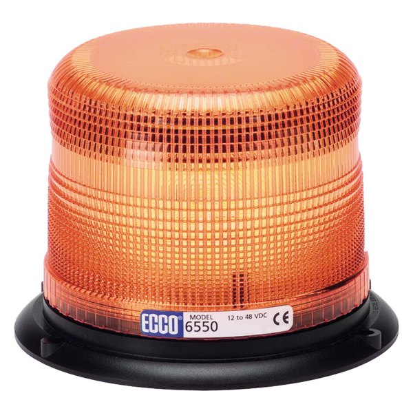 Ecc6550a Low Profile Strobe Beacon Light With Double Or Quad Flash, Amber