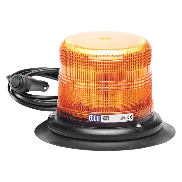 Ecc7945a-vm Low Profile Led Beacon With Vacuum Mount, Amber