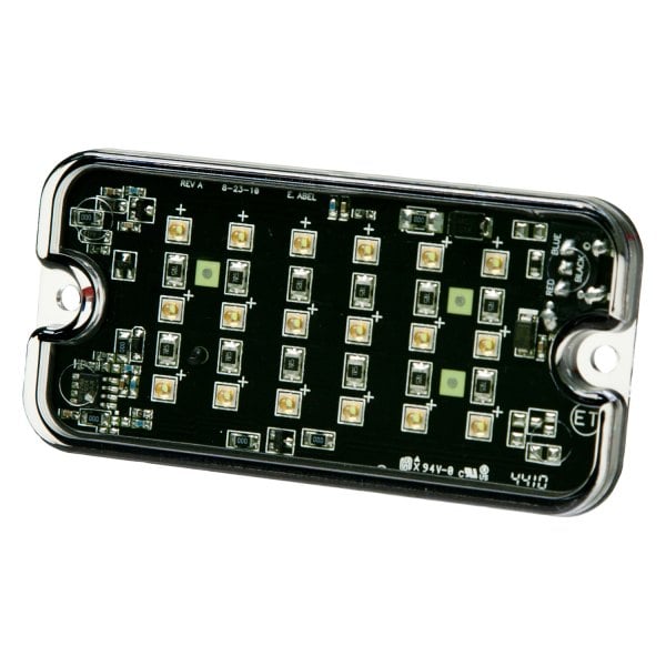 Ecc3931a Surface Mount Led Warning Light With 16 Flash Patterns, Rectangle & Amber